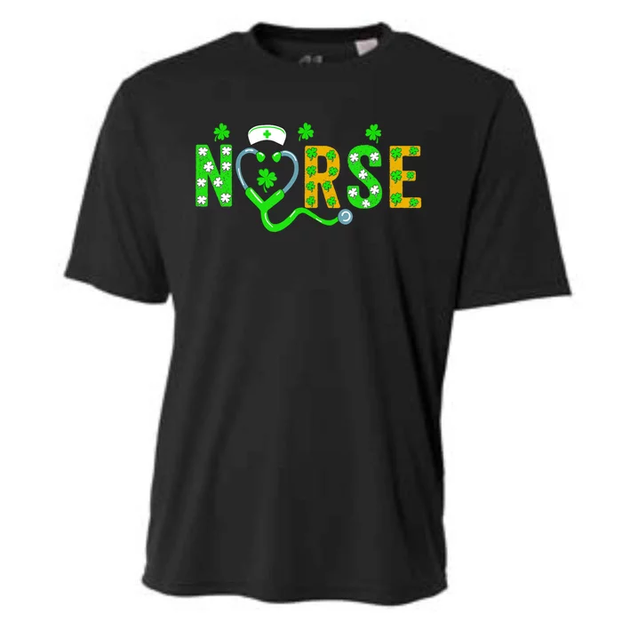 Nurse St Patricks Day Gift St Patricks Day Nurse Scrub Top Gift Cooling Performance Crew T-Shirt