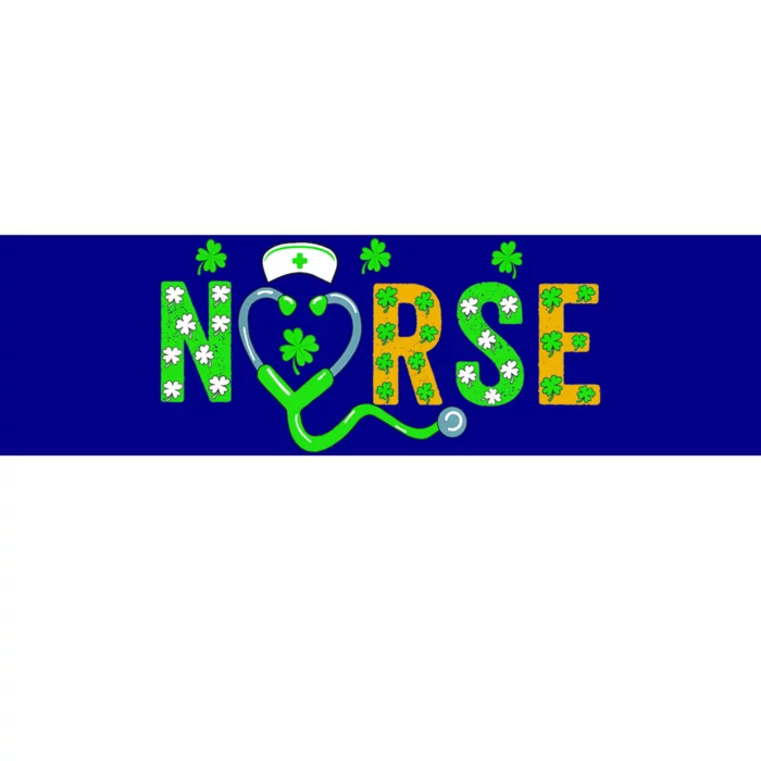 Nurse St Patricks Day Gift St Patricks Day Nurse Scrub Top Gift Bumper Sticker