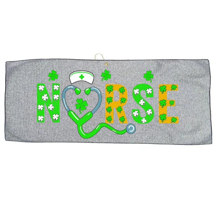 Nurse St Patricks Day Gift St Patricks Day Nurse Scrub Top Gift Large Microfiber Waffle Golf Towel