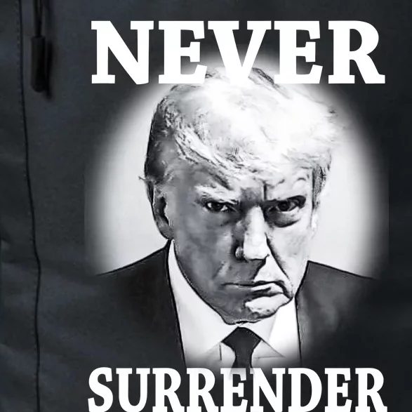 Never Surrender President Trump Mugshot Daily Commute Backpack