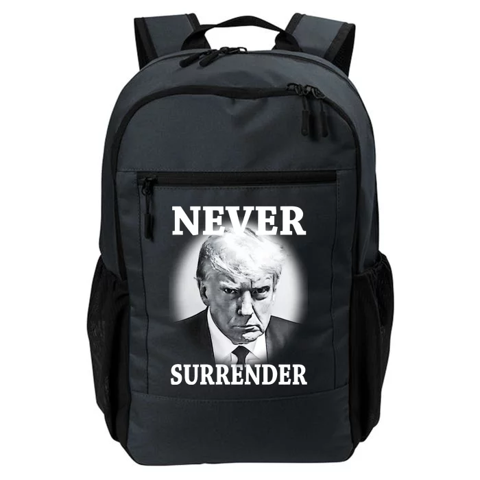 Never Surrender President Trump Mugshot Daily Commute Backpack