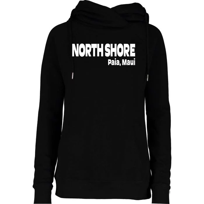 North Shore Paia Maui Womens Funnel Neck Pullover Hood