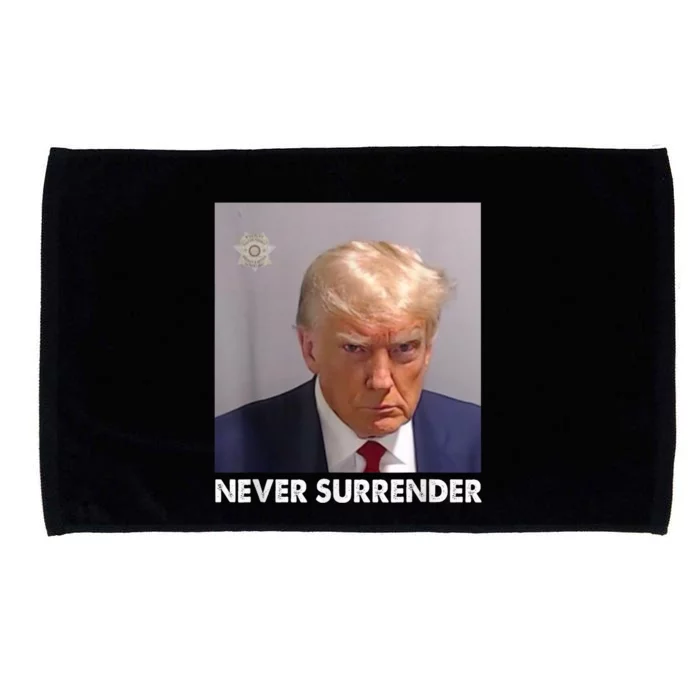 Never Surrender Pro Trump Microfiber Hand Towel