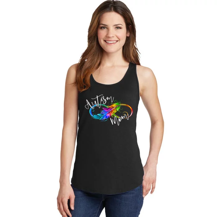 Neurodiversity Symbol Rainbow Infinity Autism Mom Ladies Essential Tank