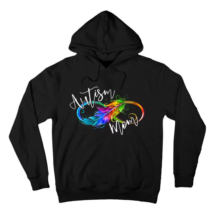 Neurodiversity Symbol Rainbow Infinity Autism Mom Tall Hoodie