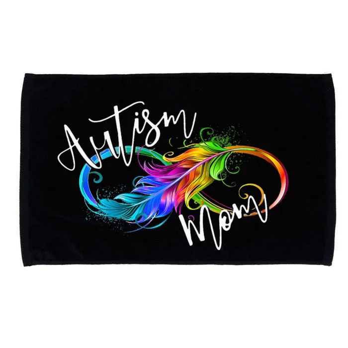 Neurodiversity Symbol Rainbow Infinity Autism Mom Microfiber Hand Towel