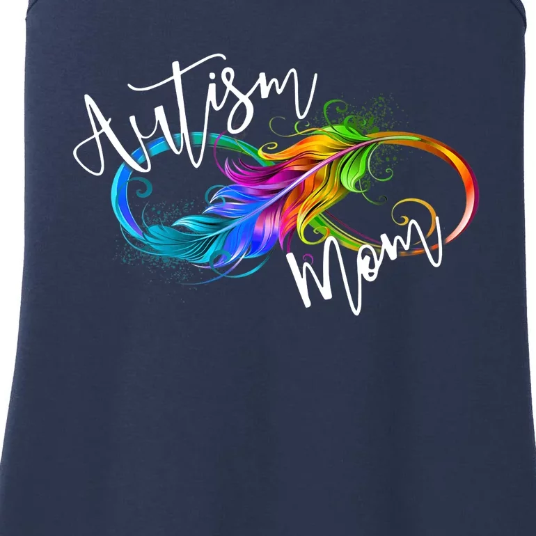 Neurodiversity Symbol Rainbow Infinity Autism Mom Awareness Ladies Essential Tank