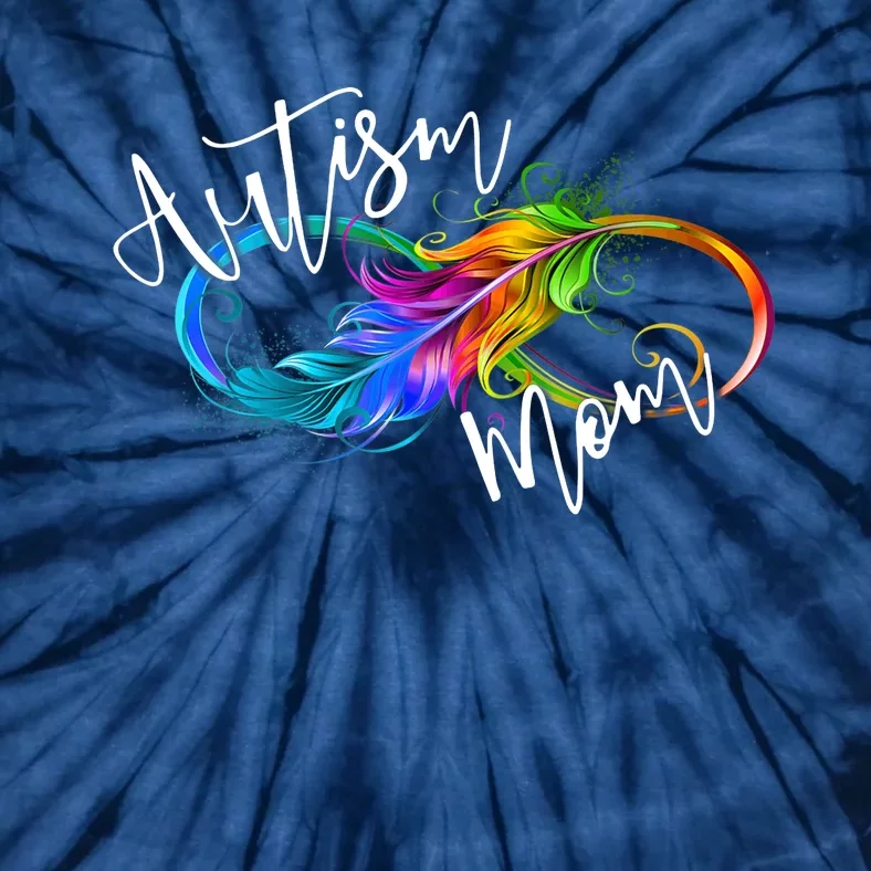 Neurodiversity Symbol Rainbow Infinity Autism Mom Awareness Tie-Dye T-Shirt