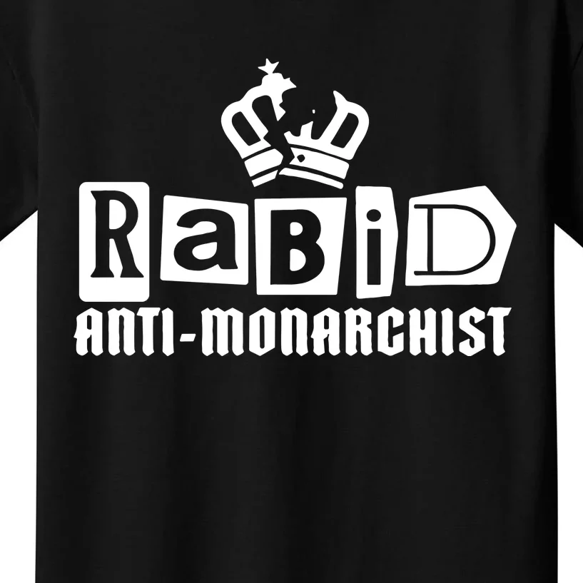 Nordacious Store Rabid Antimonarchist Kids T-Shirt