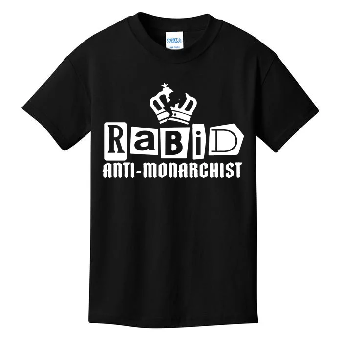 Nordacious Store Rabid Antimonarchist Kids T-Shirt