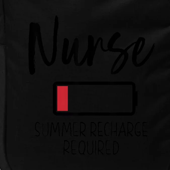 Nurse Summer Recharge Required Funny Impact Tech Backpack