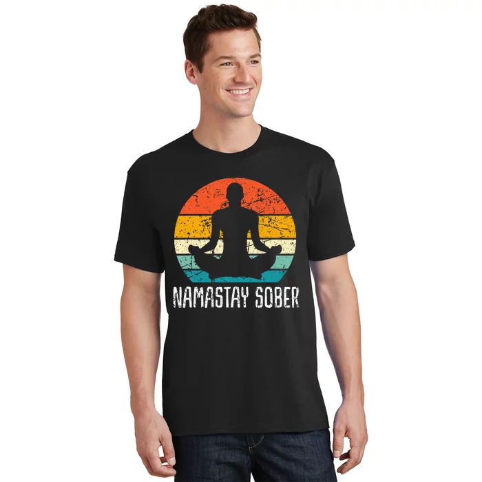 Namastay Sober Recovery Support Sobriety Na Aa T-Shirt