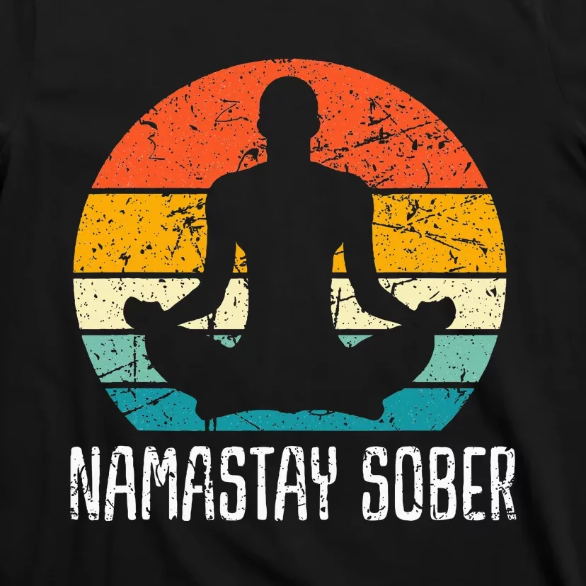 Namastay Sober Recovery Support Sobriety Na Aa T-Shirt