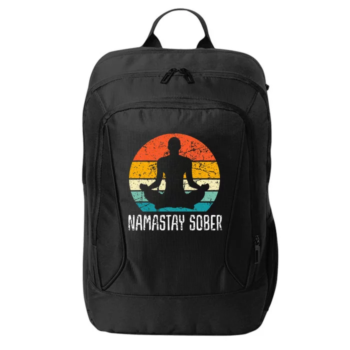 Namastay Sober Recovery Support Sobriety Na Aa City Backpack