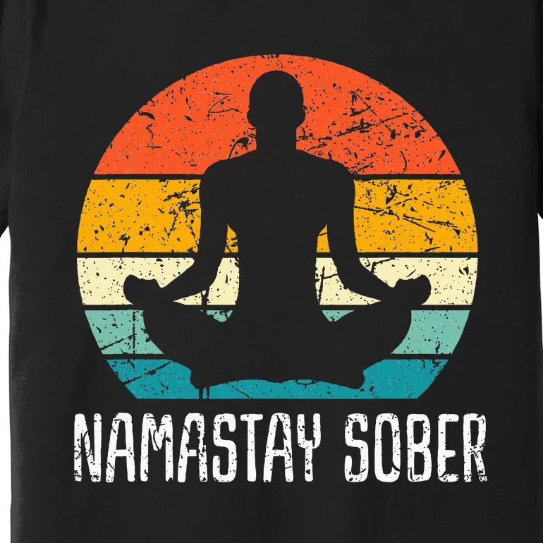 Namastay Sober Recovery Support Sobriety Na Aa Premium T-Shirt