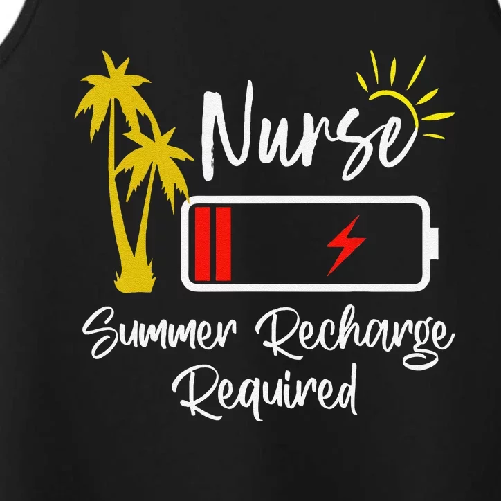 Nurse Summer Recharge Required Last day School Nurses Performance Tank