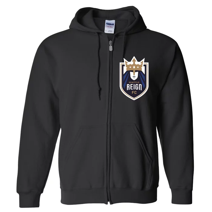 Nwsl Seattle Reign Logo Full Zip Hoodie