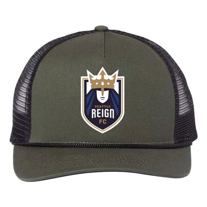 Nwsl Seattle Reign Logo Retro Rope Trucker Hat Cap