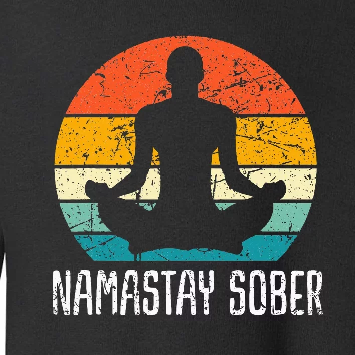 Namastay Sober Recovery Support Sobriety Na Aa Toddler Sweatshirt