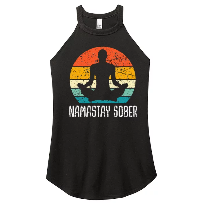 Namastay Sober Recovery Support Sobriety Na Aa Women’s Perfect Tri Rocker Tank