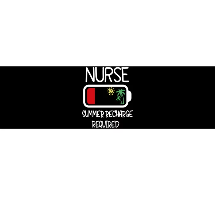 Nurse Summer Recharge Required Funny Nurse Travel Nurse Bumper Sticker