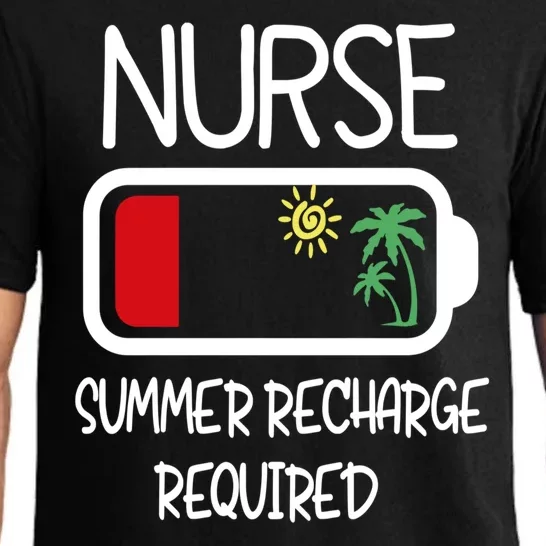 Nurse Summer Recharge Required Funny Nurse Travel Nurse Pajama Set