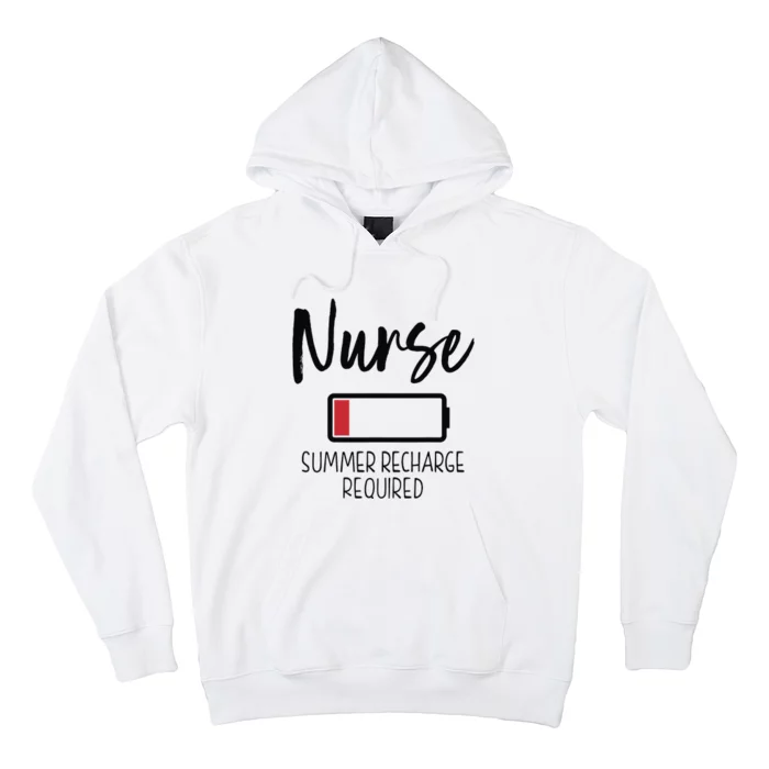 Nurse Summer Recharge Required Funny Hoodie