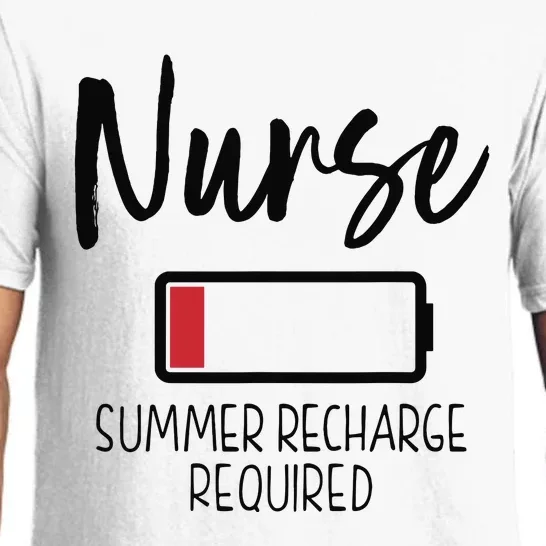 Nurse Summer Recharge Required Funny Pajama Set