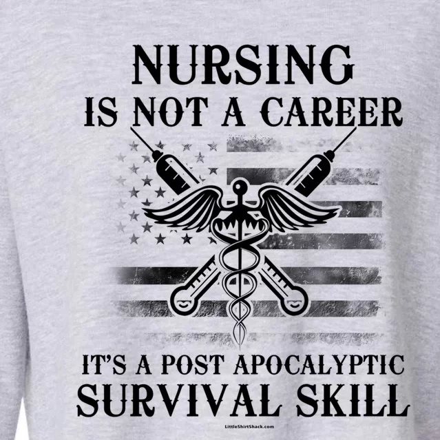 Nursing Skill Rn Cna Lpn Gift Funny Gift Cropped Pullover Crew