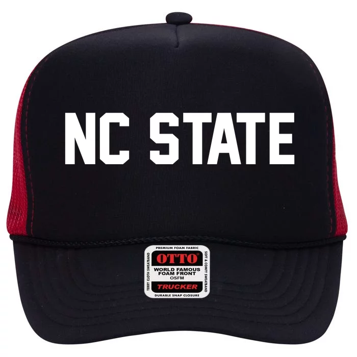 Nc State Sports Fan High Crown Mesh Trucker Hat