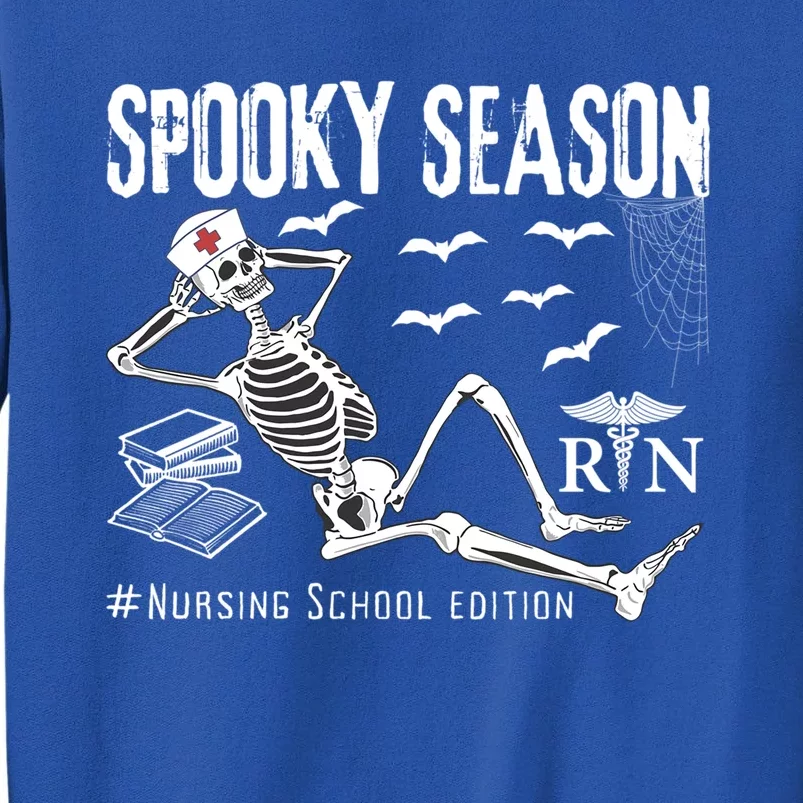 Nursing School Student Halloween Skeleton For Spooky Season Cute Gift Tall Sweatshirt