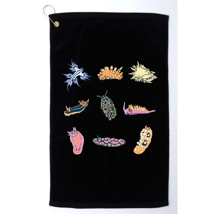 Nudibranch Sea Slug Marine Biologist And Aquarist Platinum Collection Golf Towel