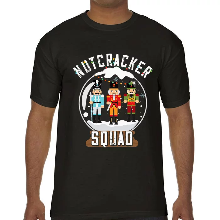 Nutcracker Squad Snow Globe Funny Christmas Ballet Dance Comfort Colors T-Shirt