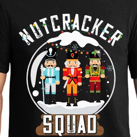 Nutcracker Squad Snow Globe Funny Christmas Ballet Dance Pajama Set