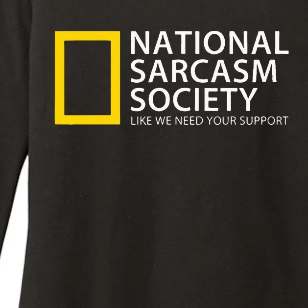 National Sarcasm Society Womens CVC Long Sleeve Shirt