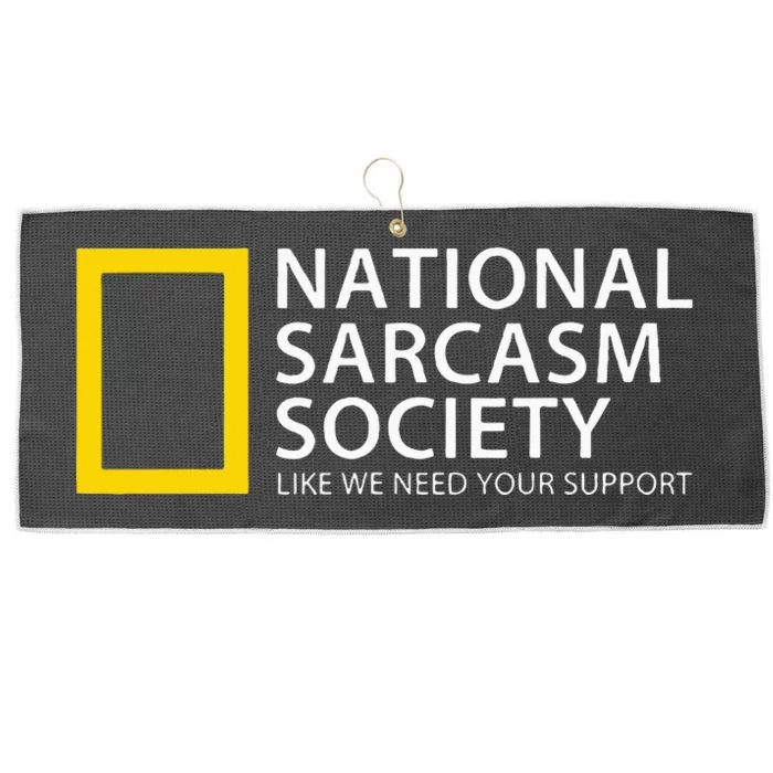 National Sarcasm Society Large Microfiber Waffle Golf Towel