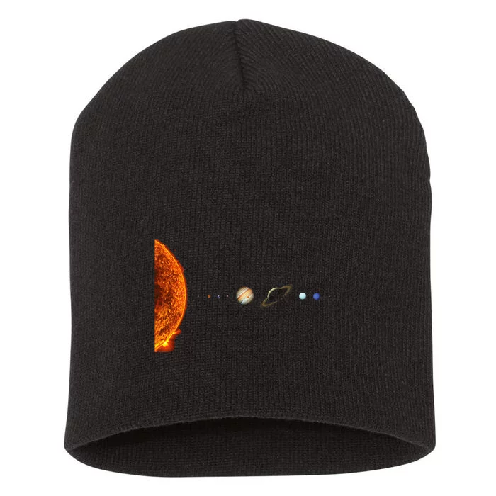 Nerdy Solar System Galaxy Solar System Astronomy Short Acrylic Beanie