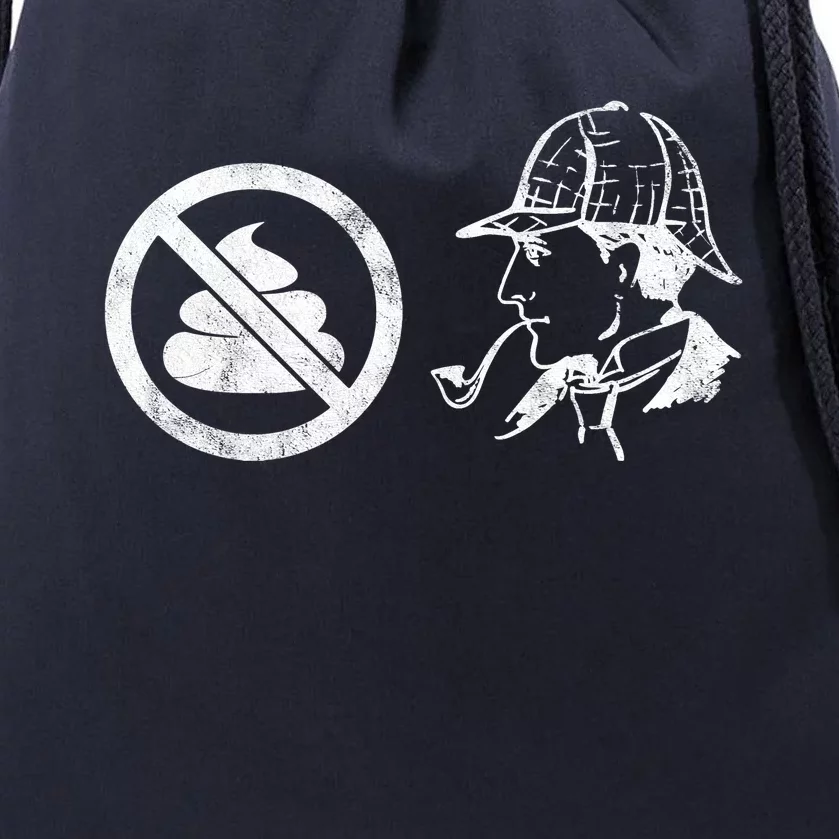 No Shit Sherlock Drawstring Bag