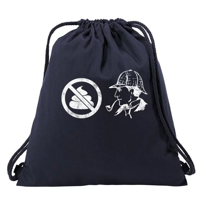 No Shit Sherlock Drawstring Bag