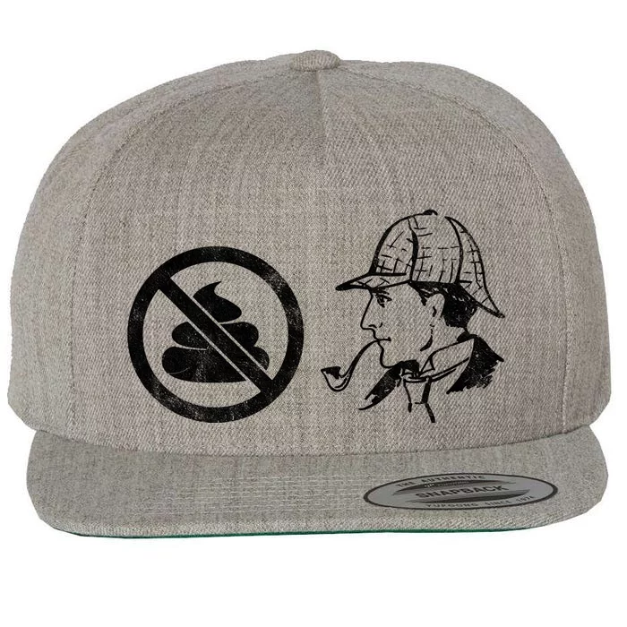 No Shit Sherlock Wool Snapback Cap