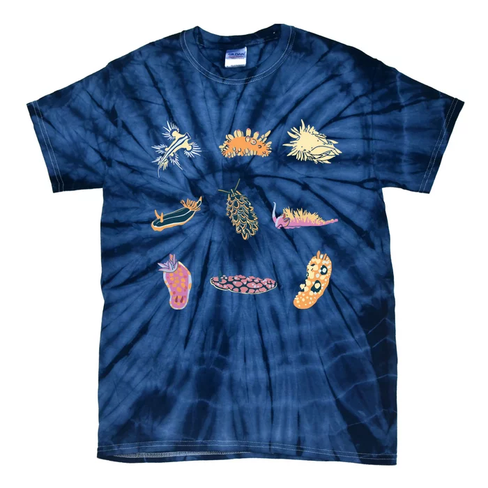 Nudibranch Sea Slug Marine Biologist And Aquarist Tie-Dye T-Shirt