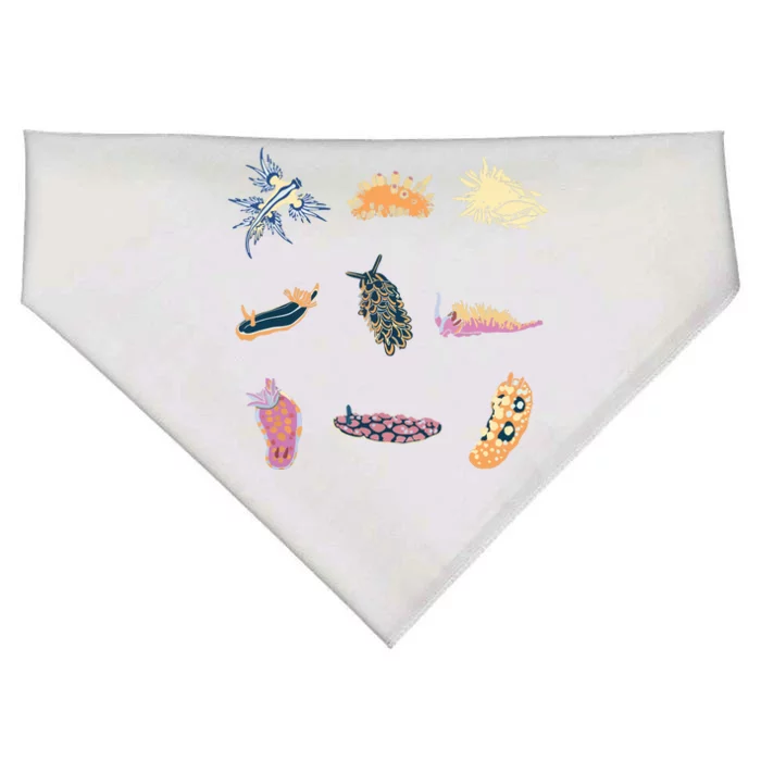 Nudibranch Sea Slug Marine Biologist And Aquarist USA-Made Doggie Bandana