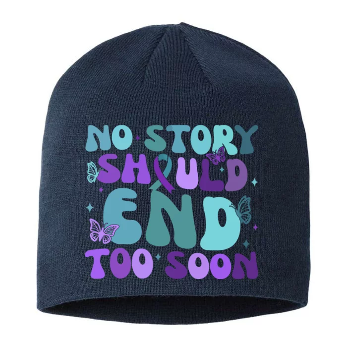 No Story Should End Too Soon 8 1/2in Sustainable Knit Beanie