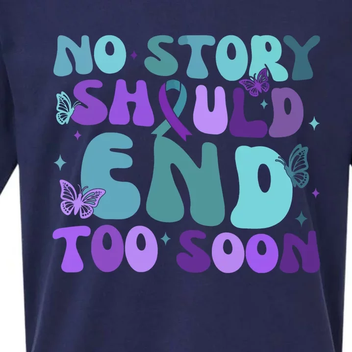 No Story Should End Too Soon Sueded Cloud Jersey T-Shirt