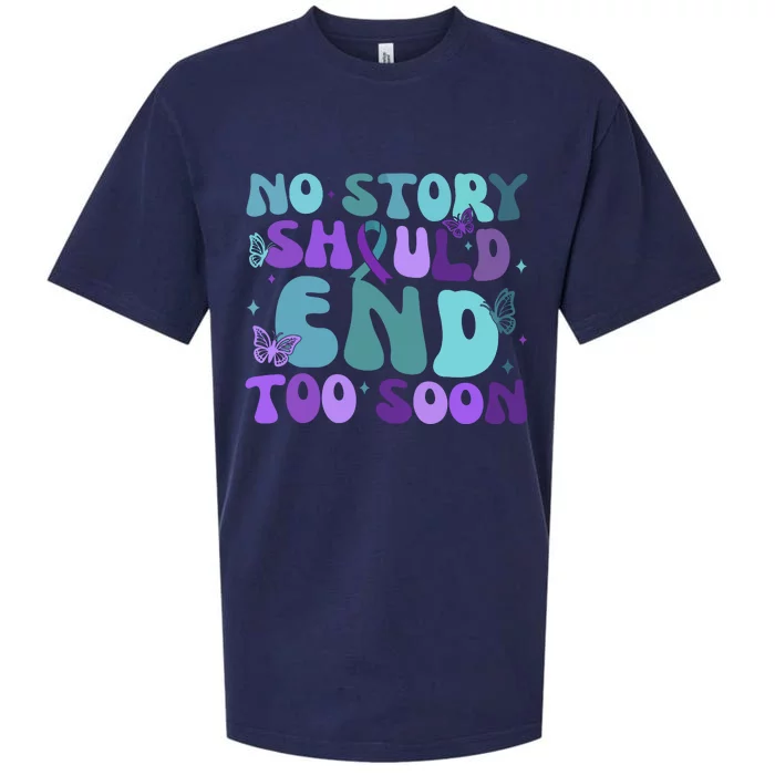 No Story Should End Too Soon Sueded Cloud Jersey T-Shirt