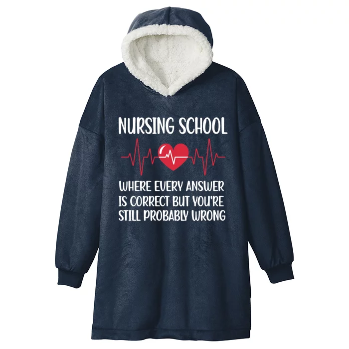 Nursing School Student Nurse Student Future Nurse Gift Hooded Wearable Blanket