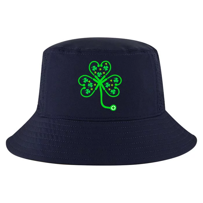 Nurse Shamrock St Patricks Day Nursing Stethoscope Irish Gift Cool Comfort Performance Bucket Hat