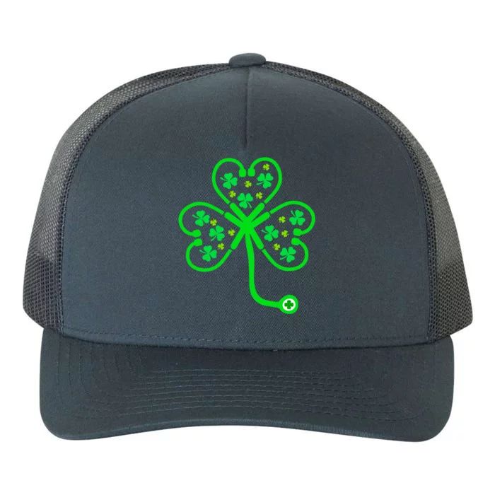 Nurse Shamrock St Patricks Day Nursing Stethoscope Irish Gift Yupoong Adult 5-Panel Trucker Hat