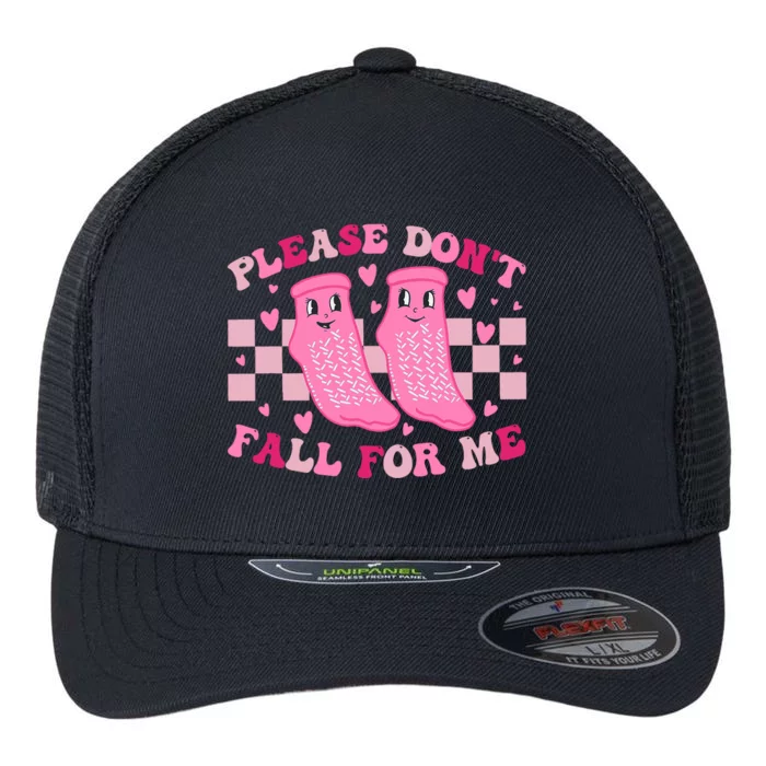 Non Slip Socks Please DonT Fall For Me Medical Nurse Flexfit Unipanel Trucker Cap