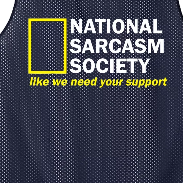 National Sarcastic Society Mesh Reversible Basketball Jersey Tank